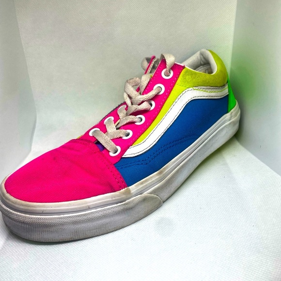 Vans Old Skool Neon Shoes women’s 7.5/ mens 6 - Picture 1 of 8
